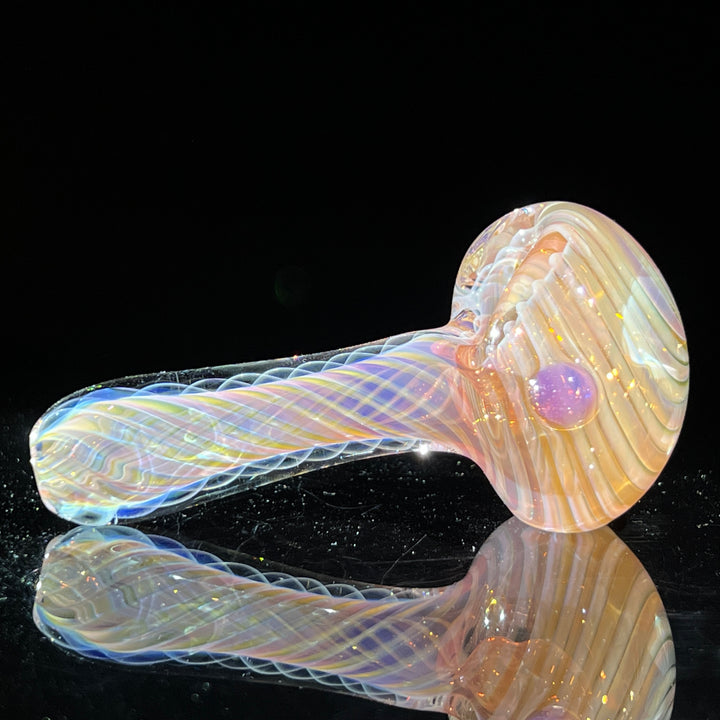 Thick Fume Pipe Pink Slyme Marble Glass Pipe Chuck Glass   