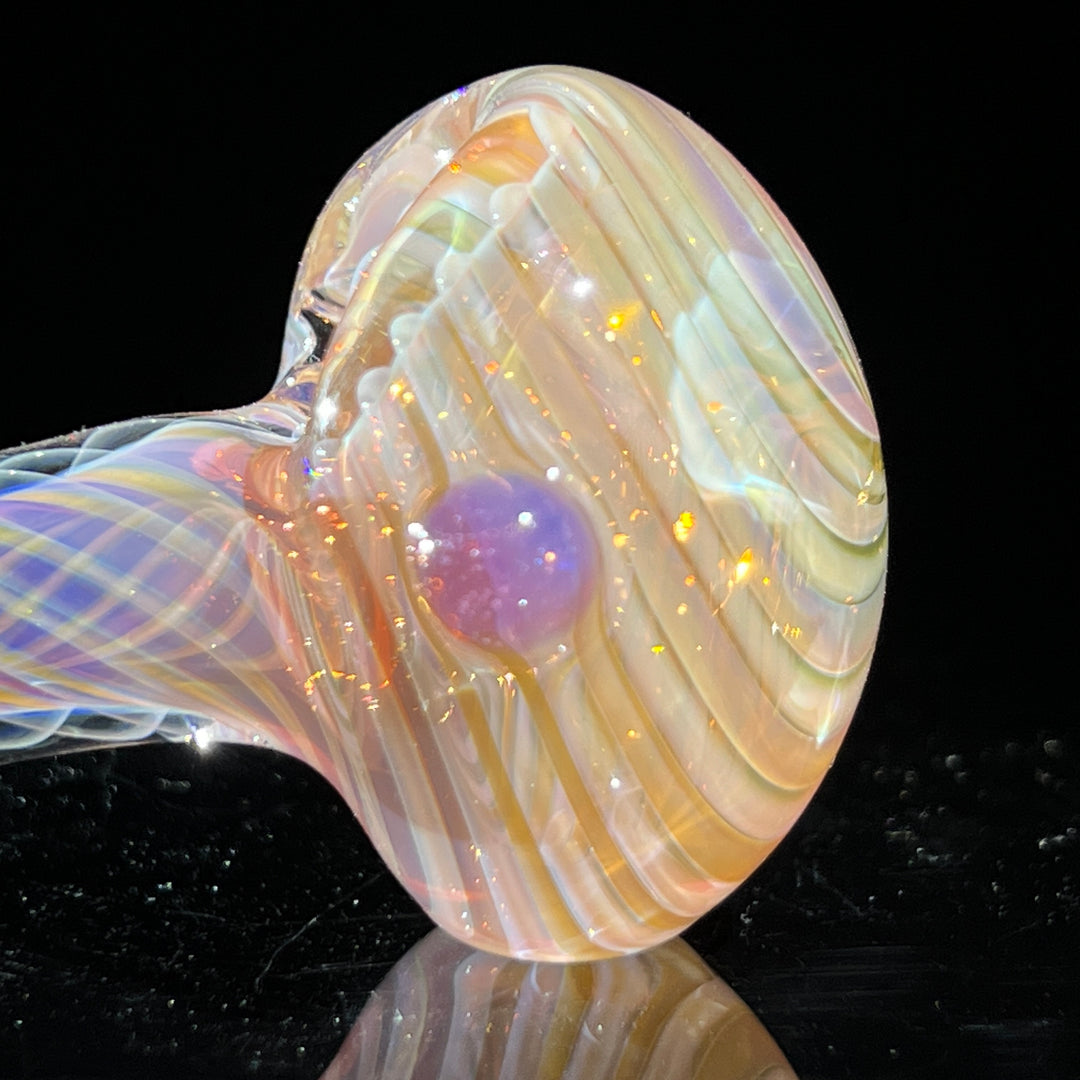 Thick Fume Pipe Pink Slyme Marble Glass Pipe Chuck Glass   