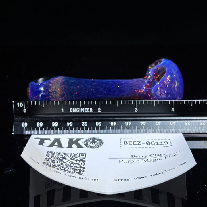 Purple Magic Pipe Glass Pipe Beezy Glass   