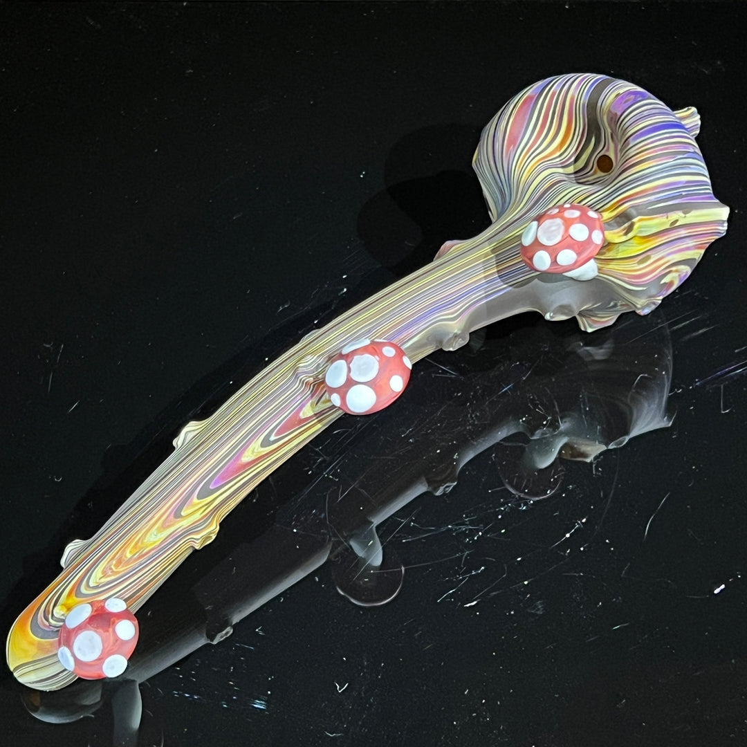 Woodgrain Mushroom Gandalf Pipe Glass Pipe Wazoo Glass