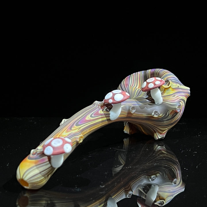 Woodgrain Mushroom Gandalf Pipe Glass Pipe Wazoo Glass