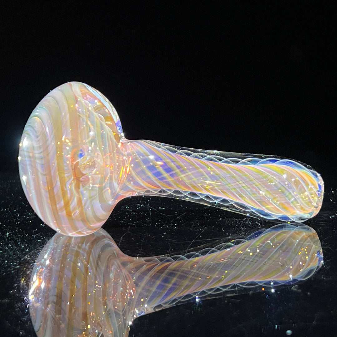 Thick Fume Pipe Pink Slyme Marble Glass Pipe Chuck Glass   