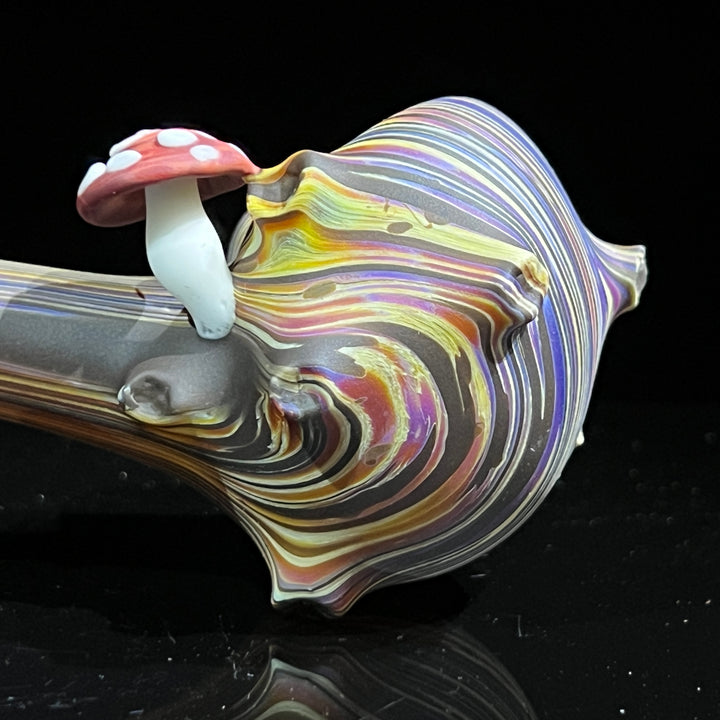 Woodgrain Mushroom Gandalf Pipe Glass Pipe Wazoo Glass