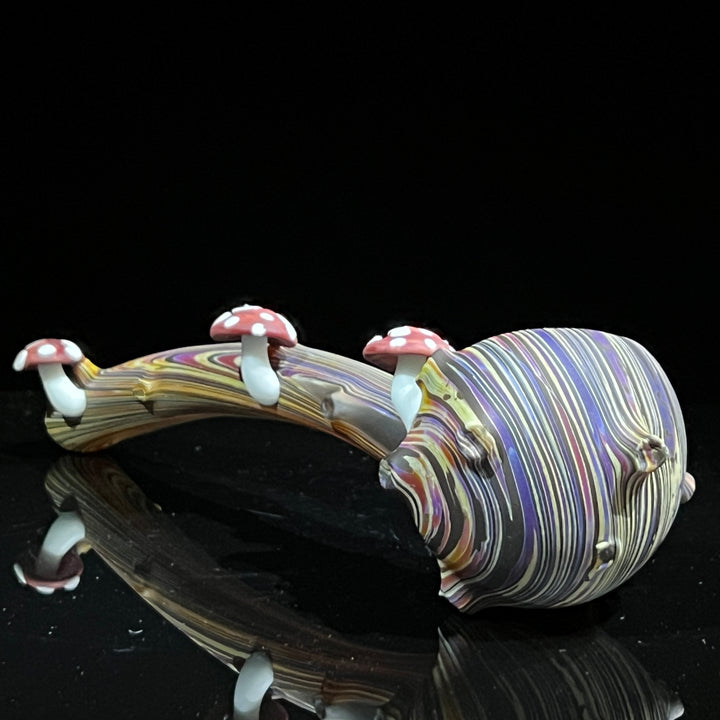 Woodgrain Mushroom Gandalf Pipe Glass Pipe Wazoo Glass