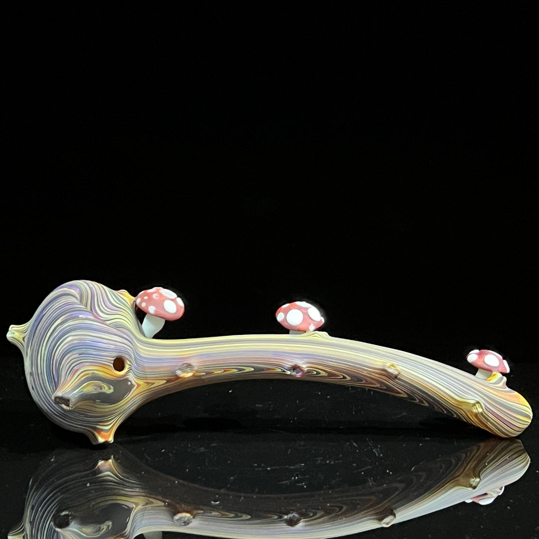 Woodgrain Mushroom Gandalf Pipe Glass Pipe Wazoo Glass