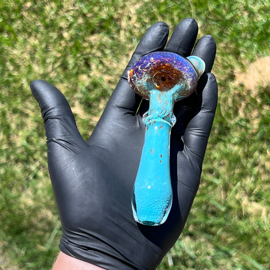 Mushroom Purple Magic Pipe Glass Pipe Beezy Glass   