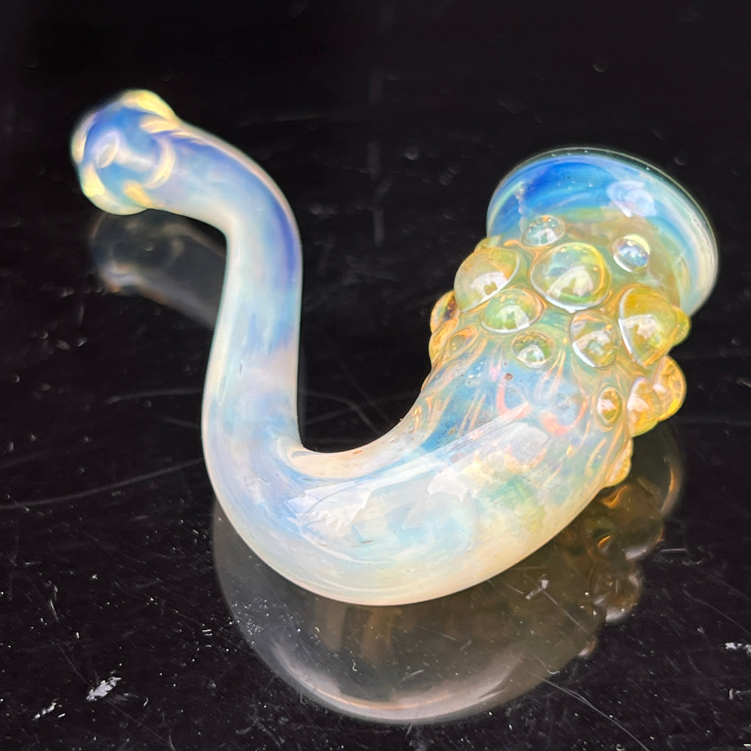 Silver Fume Pocket Sherlock Glass Pipe Orosboro Glass   