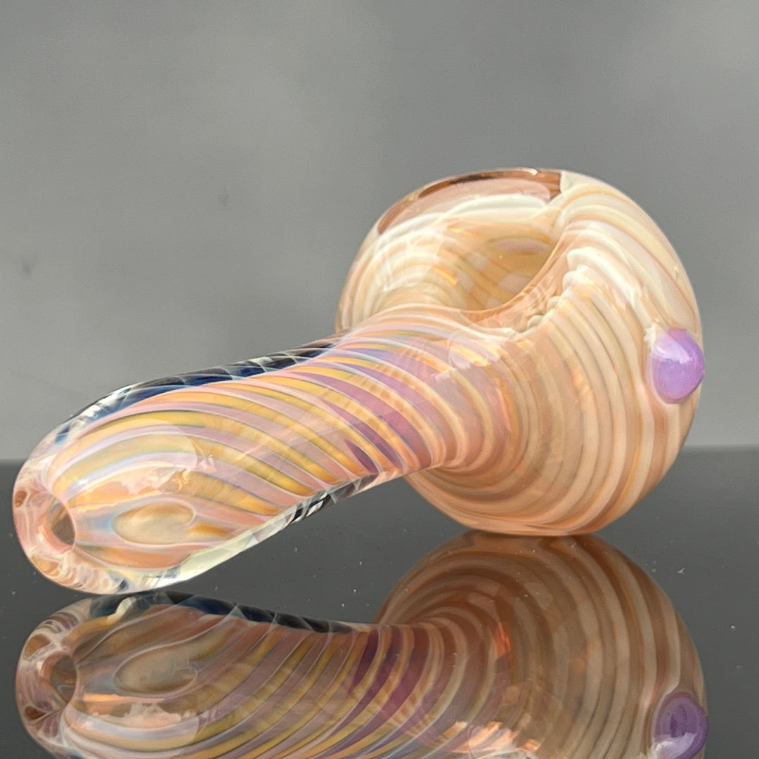 Thick Fume Pipe Pink Slyme Marble Glass Pipe Chuck Glass   