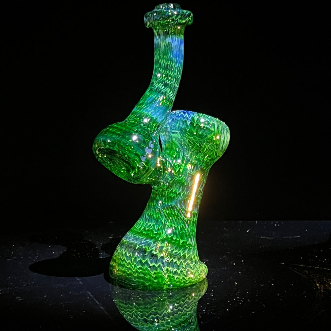 Forest Bubbler with Slyme Carb Glass Pipe Cose Glass   