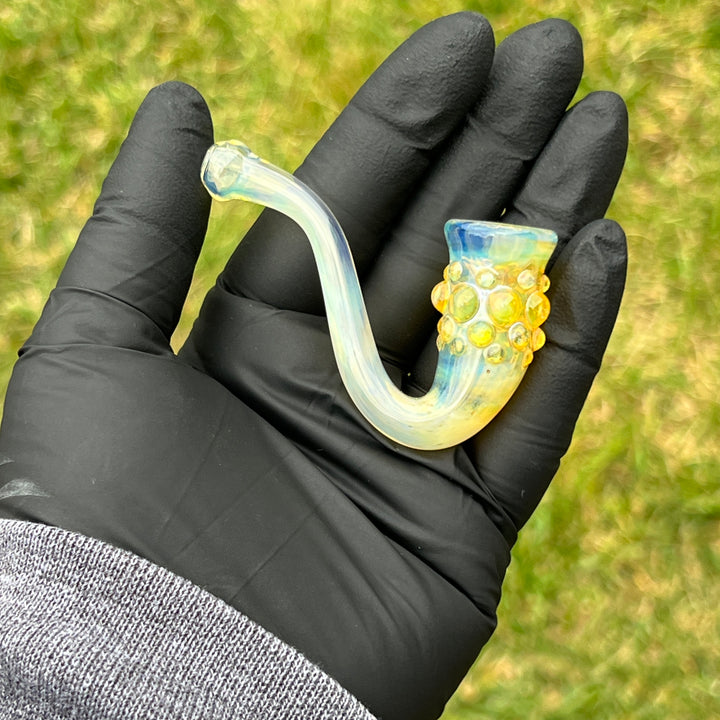 Silver Fume Pocket Sherlock Glass Pipe Orosboro Glass   