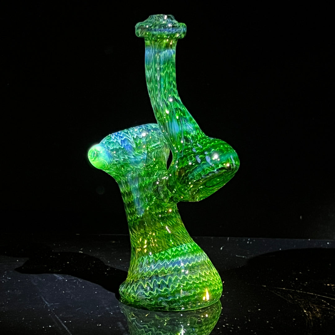 Forest Bubbler with Slyme Carb Glass Pipe Cose Glass   