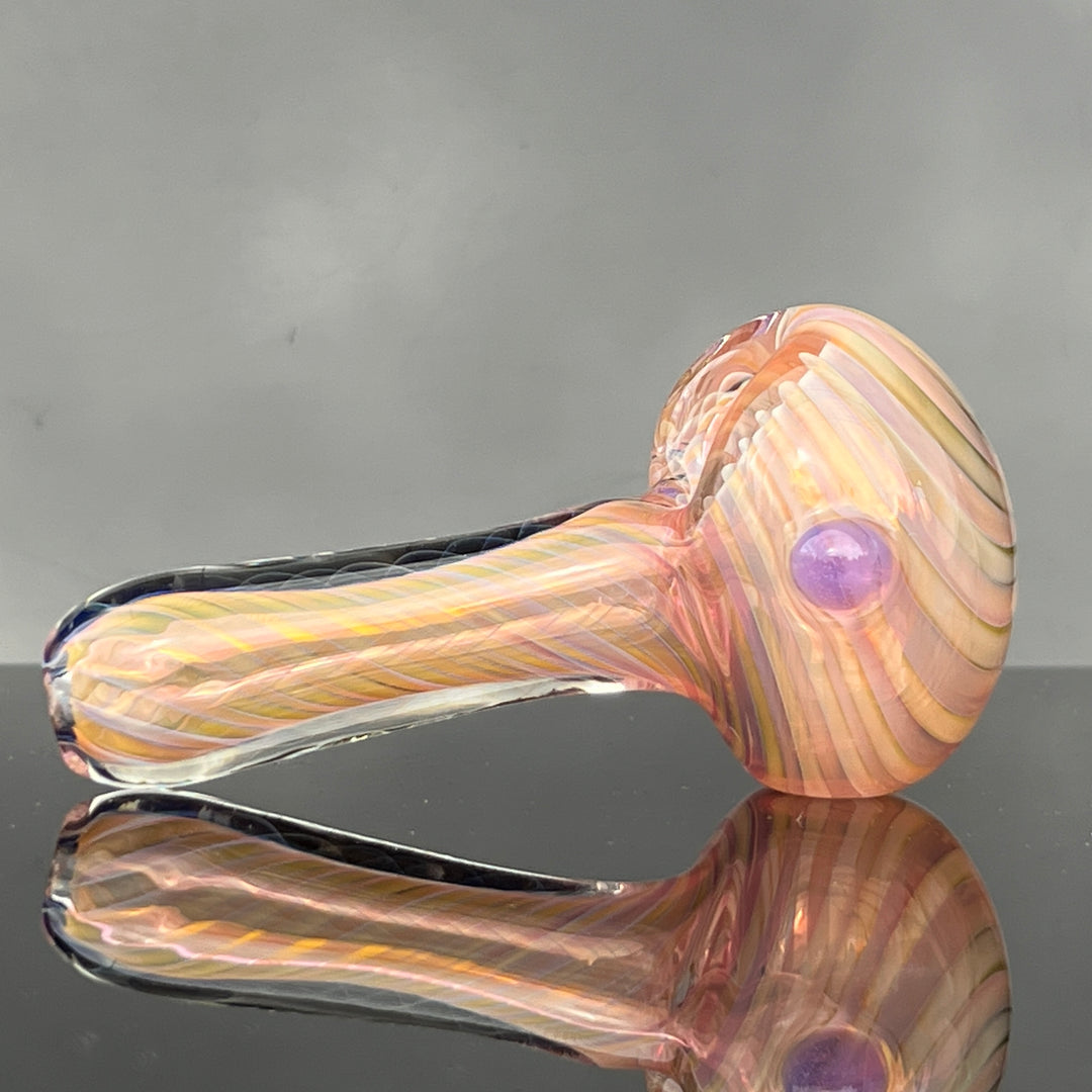 Thick Fume Pipe Pink Slyme Marble Glass Pipe Chuck Glass   