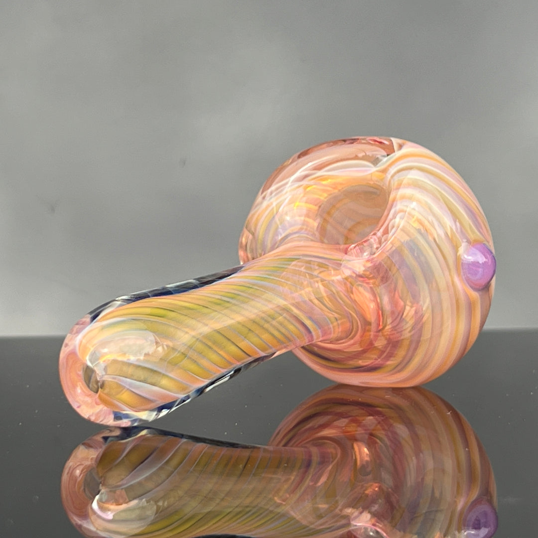 Thick Fume Pipe Pink Slyme Marble Glass Pipe Chuck Glass   