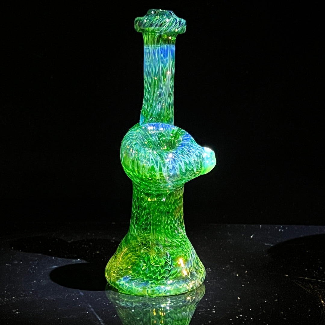 Forest Bubbler with Slyme Carb Glass Pipe Cose Glass   