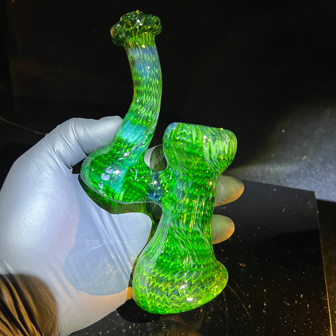 Forest Bubbler with Slyme Carb Glass Pipe Cose Glass   