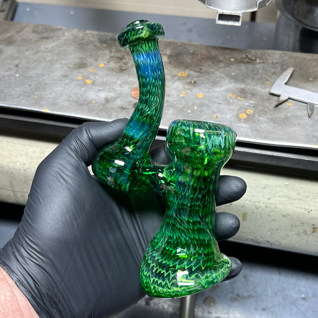 Forest Bubbler with Slyme Carb Glass Pipe Cose Glass   