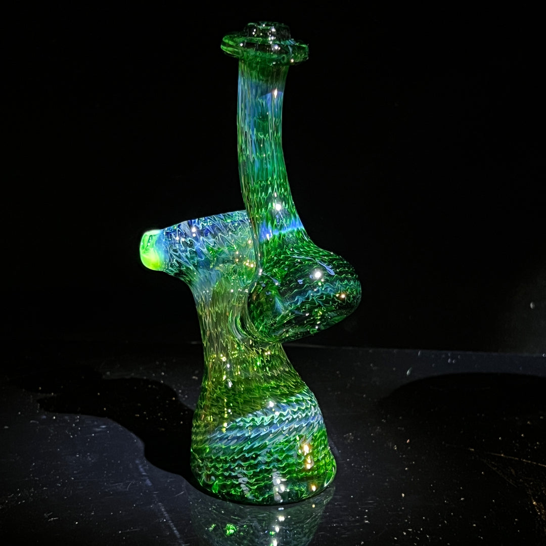 Forest Bubbler with Slyme Carb Glass Pipe Cose Glass   