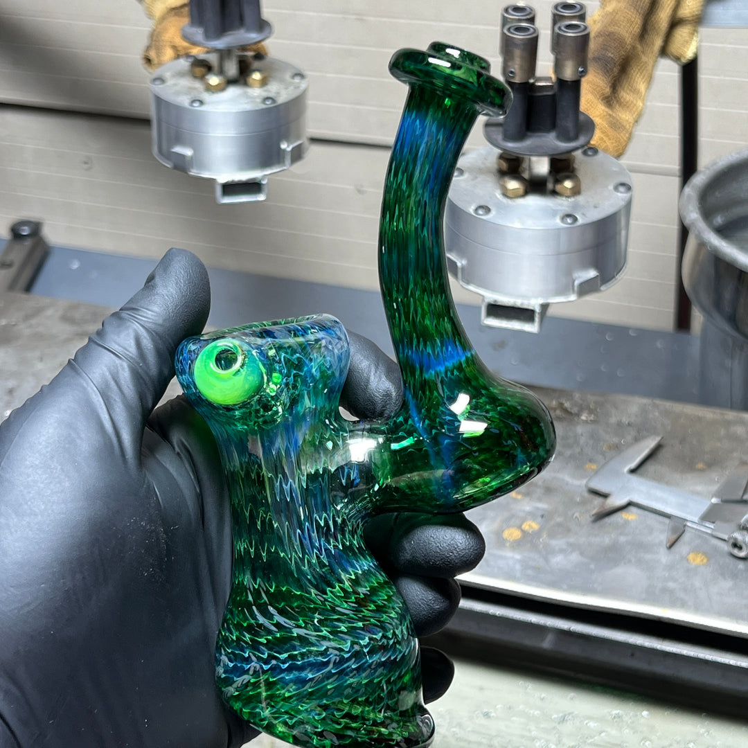 Forest Bubbler with Slyme Carb Glass Pipe Cose Glass   