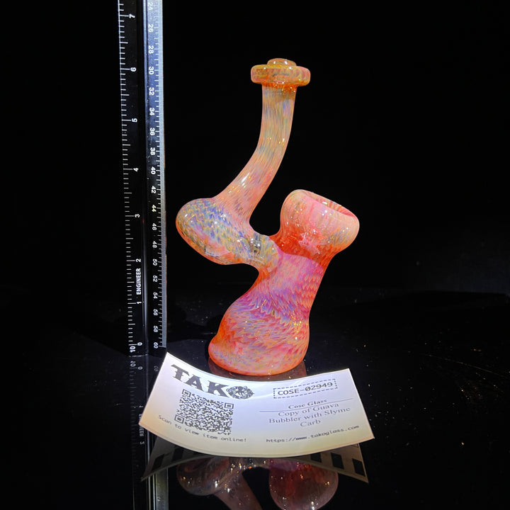 Guava Bubbler with Slyme Carb Glass Pipe Cose Glass   