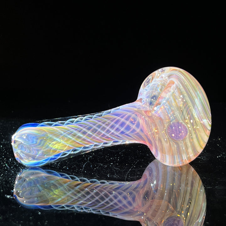 Thick Fume Pipe Pink Slyme Marble Glass Pipe Chuck Glass   