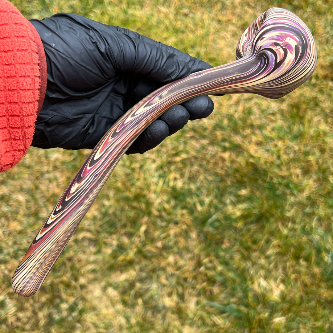 10" Woodgrain Gandalf Pipe Glass Pipe Wazoo Glass