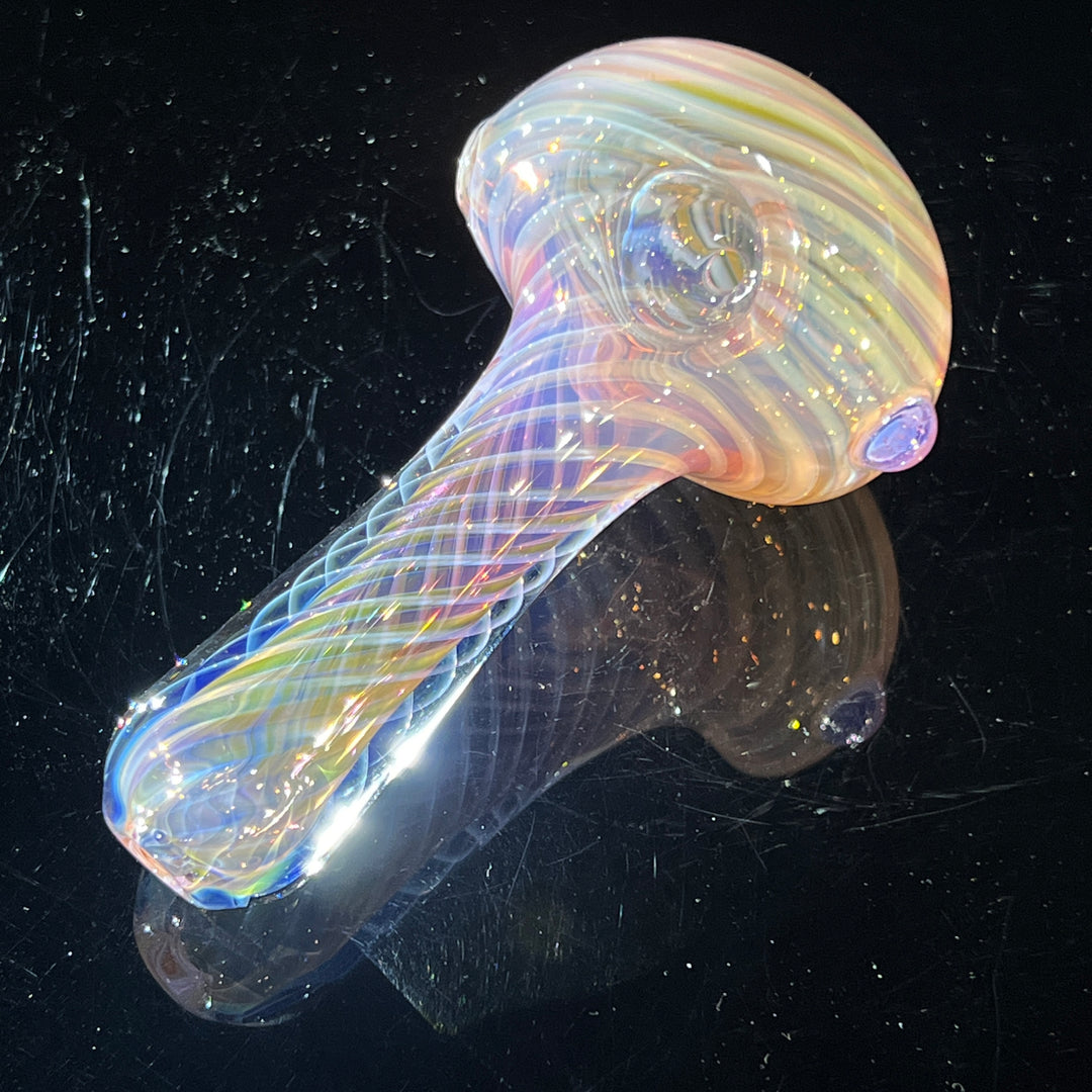 Thick Fume Pipe Pink Slyme Marble Glass Pipe Chuck Glass   