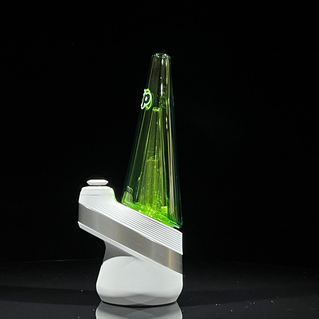 Green 5-Slit Perc Puffco Peak Topper Glass Pipe TG