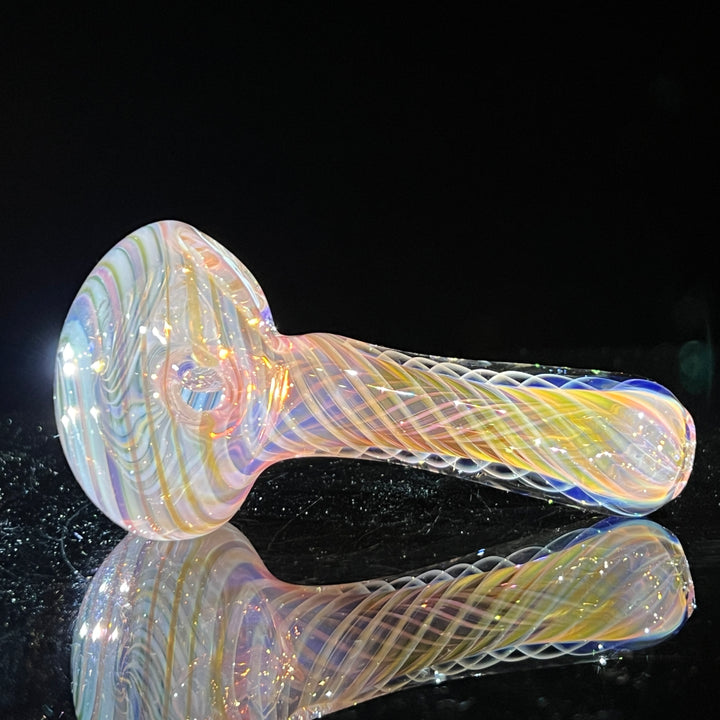 Thick Fume Pipe Pink Slyme Marble Glass Pipe Chuck Glass   