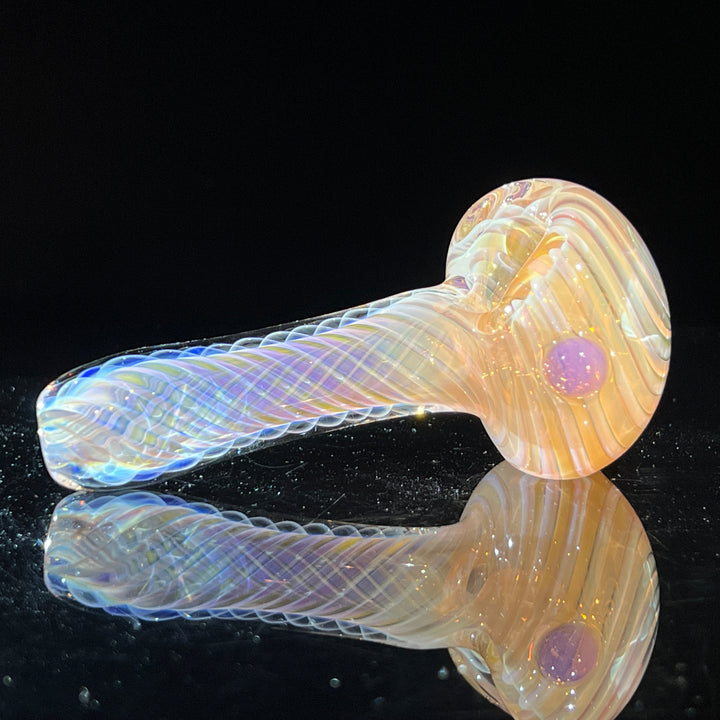 Thick Fume Pipe Pink Slyme Marble Glass Pipe Chuck Glass   