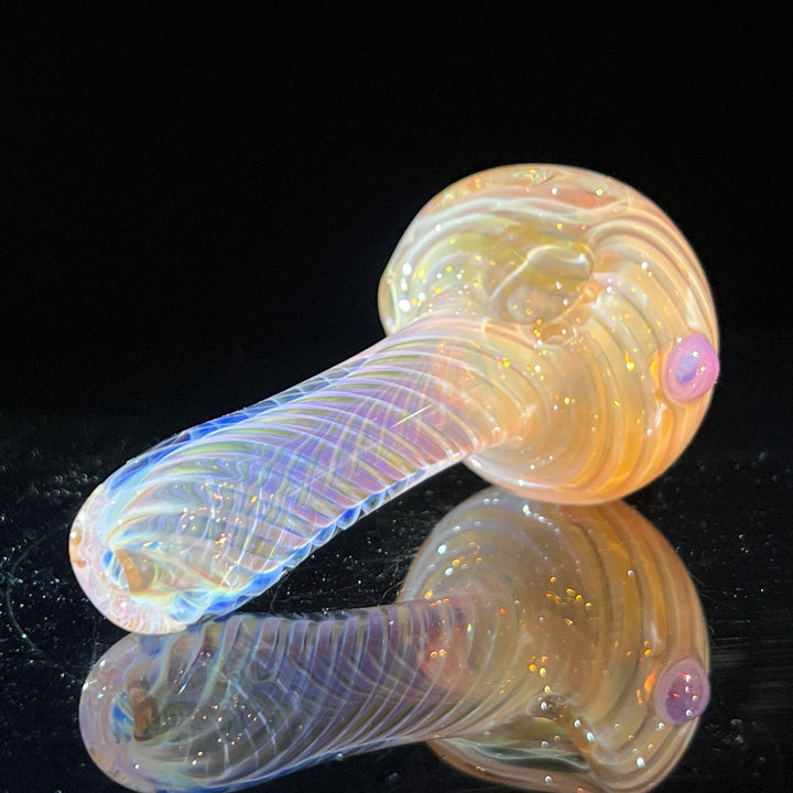 Thick Fume Pipe Pink Slyme Marble Glass Pipe Chuck Glass   