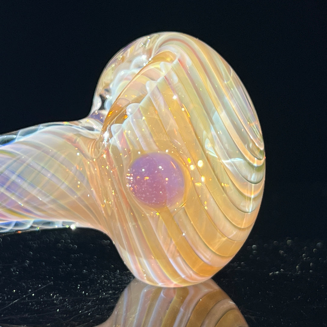 Thick Fume Pipe Pink Slyme Marble Glass Pipe Chuck Glass   