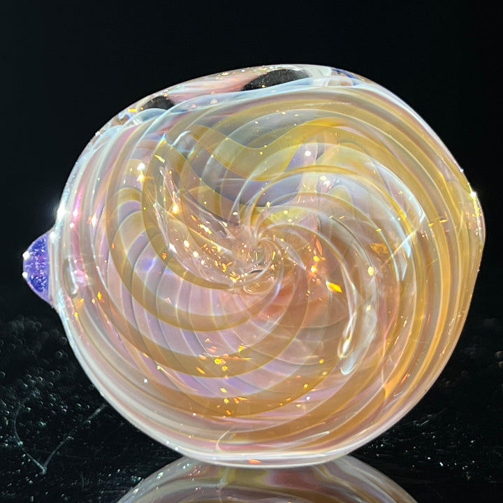 Thick Fume Pipe Pink Slyme Marble Glass Pipe Chuck Glass   