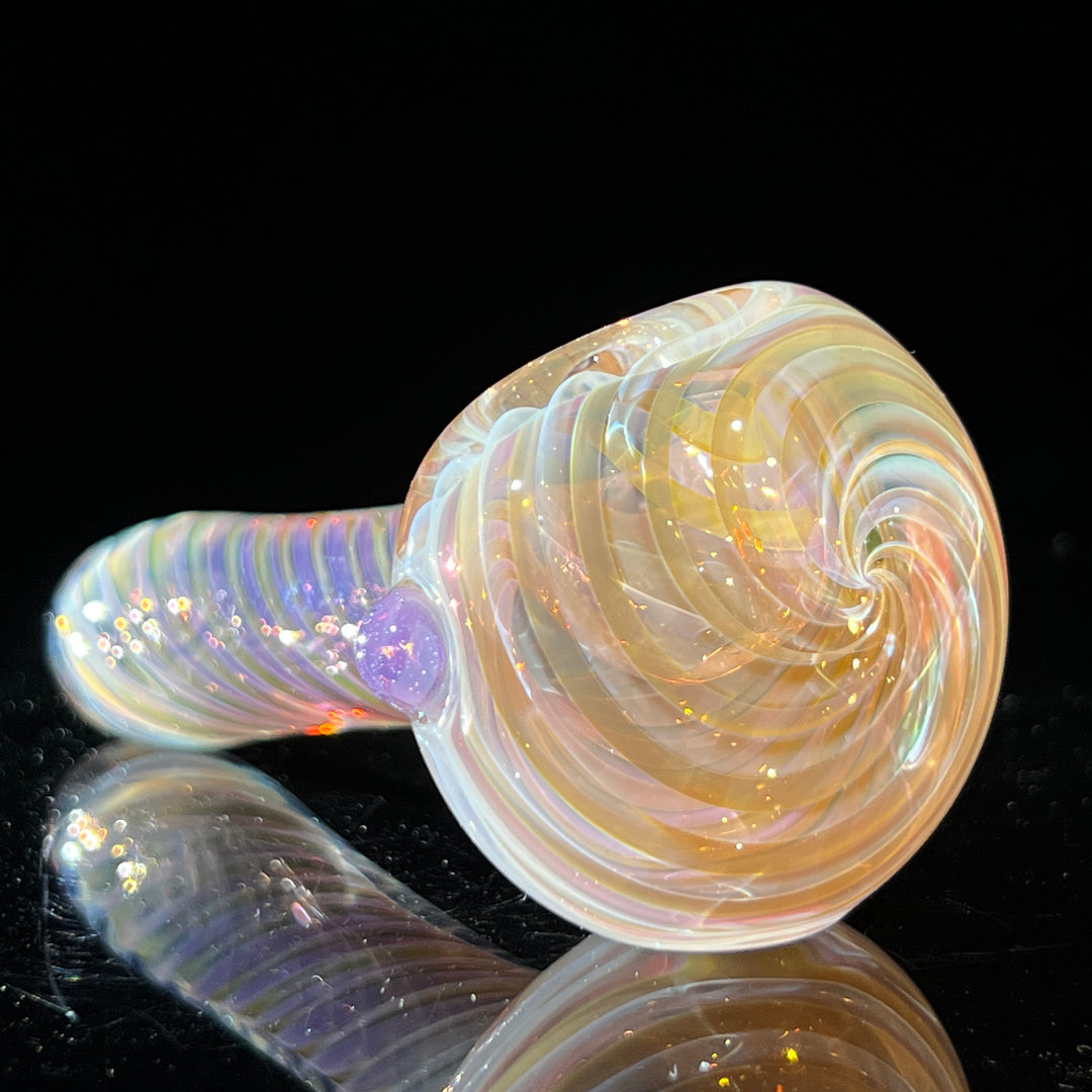 Thick Fume Pipe Pink Slyme Marble Glass Pipe Chuck Glass   