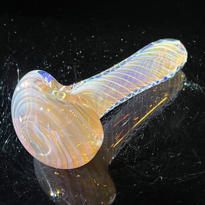 Thick Fume Pipe Pink Slyme Marble Glass Pipe Chuck Glass   