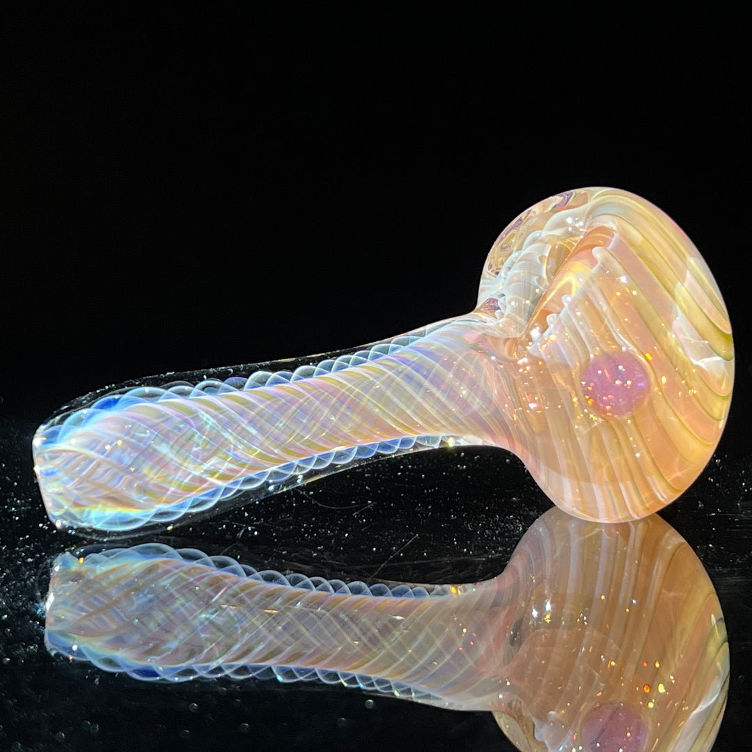 Thick Fume Pipe Pink Slyme Marble Glass Pipe Chuck Glass   