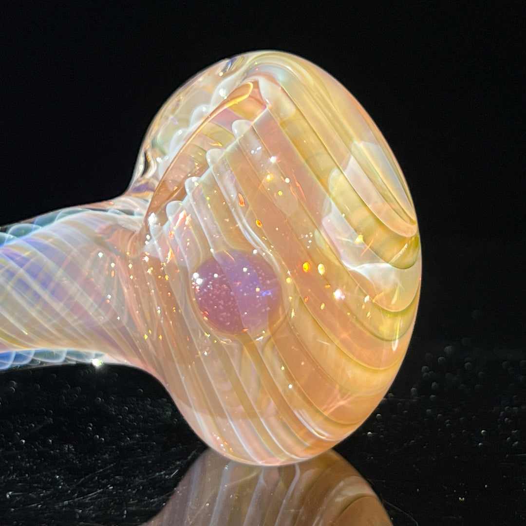 Thick Fume Pipe Pink Slyme Marble Glass Pipe Chuck Glass   