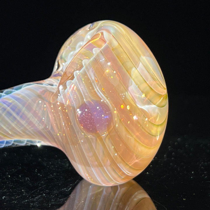 Thick Fume Pipe Pink Slyme Marble Glass Pipe Chuck Glass   