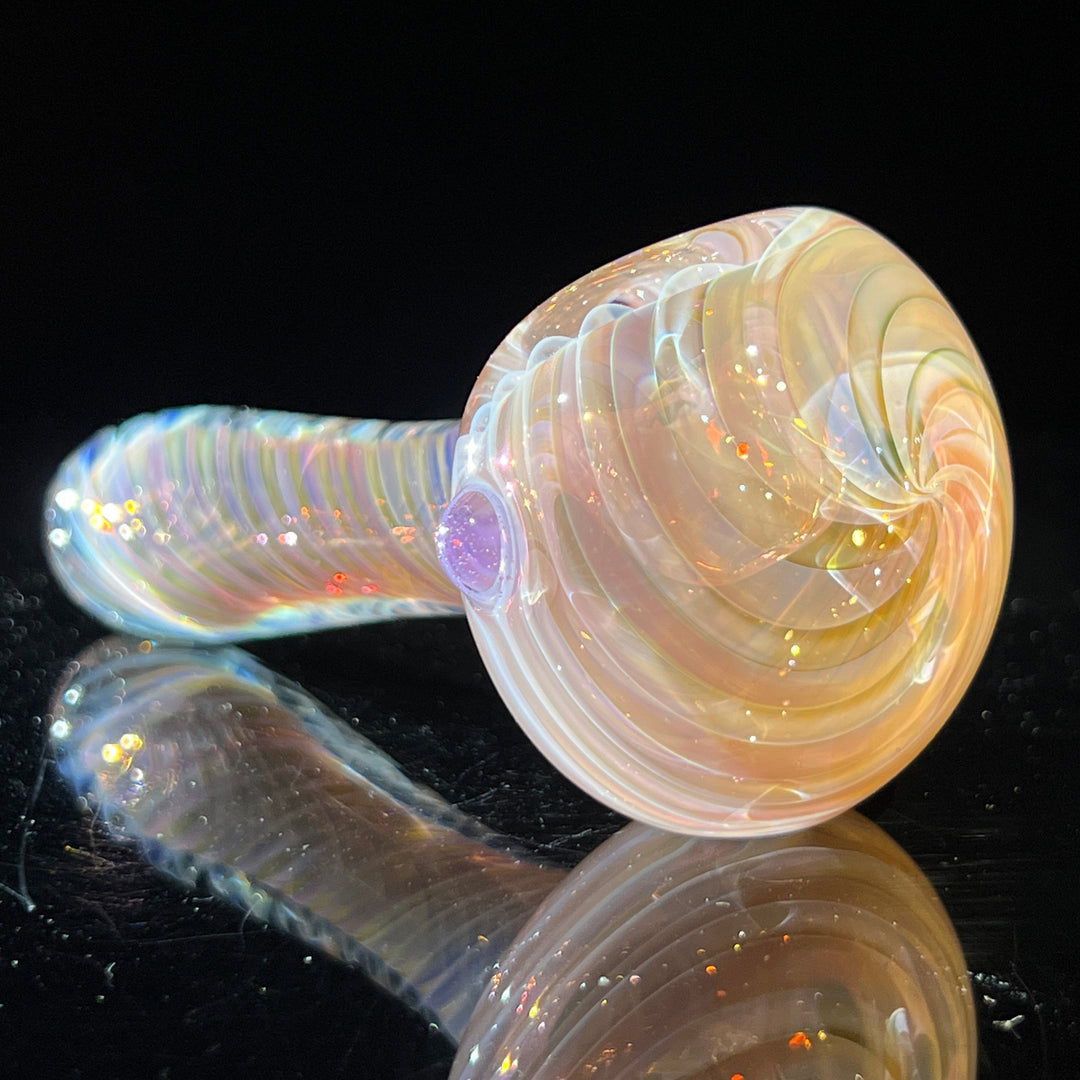 Thick Fume Pipe Pink Slyme Marble Glass Pipe Chuck Glass   