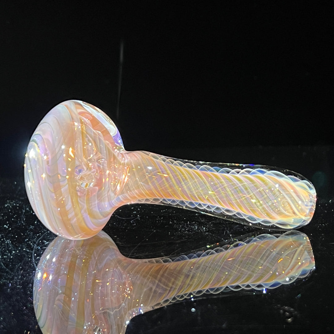 Thick Fume Pipe Pink Slyme Marble Glass Pipe Chuck Glass   