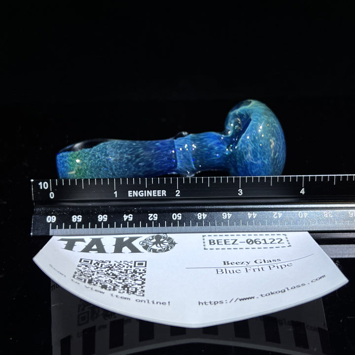 Blue Frit Pipe Glass Pipe Beezy Glass   