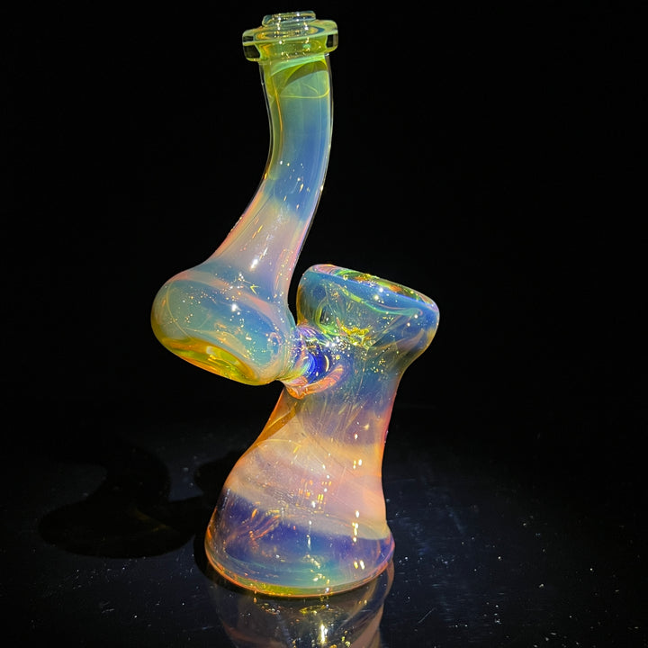 Gold Fume Bubbler with Slyme Carb Glass Pipe Cose Glass   