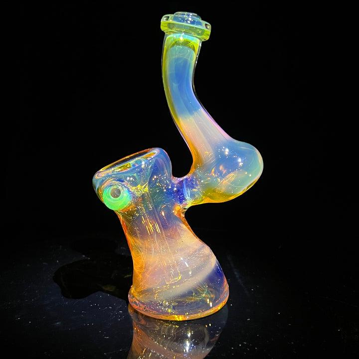 Gold Fume Bubbler with Slyme Carb Glass Pipe Cose Glass   