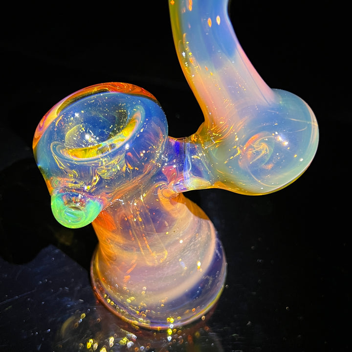 Gold Fume Bubbler with Slyme Carb Glass Pipe Cose Glass   