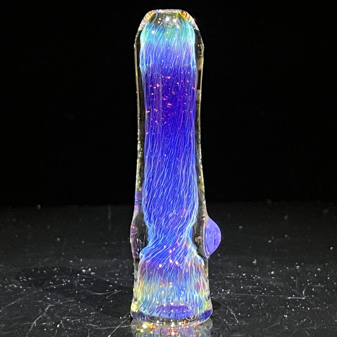 Thick Purple Chillum Glass Pipe Chuck Glass   