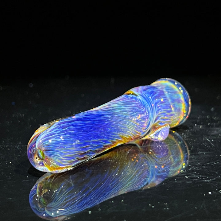 Thick Purple Chillum Glass Pipe Chuck Glass   