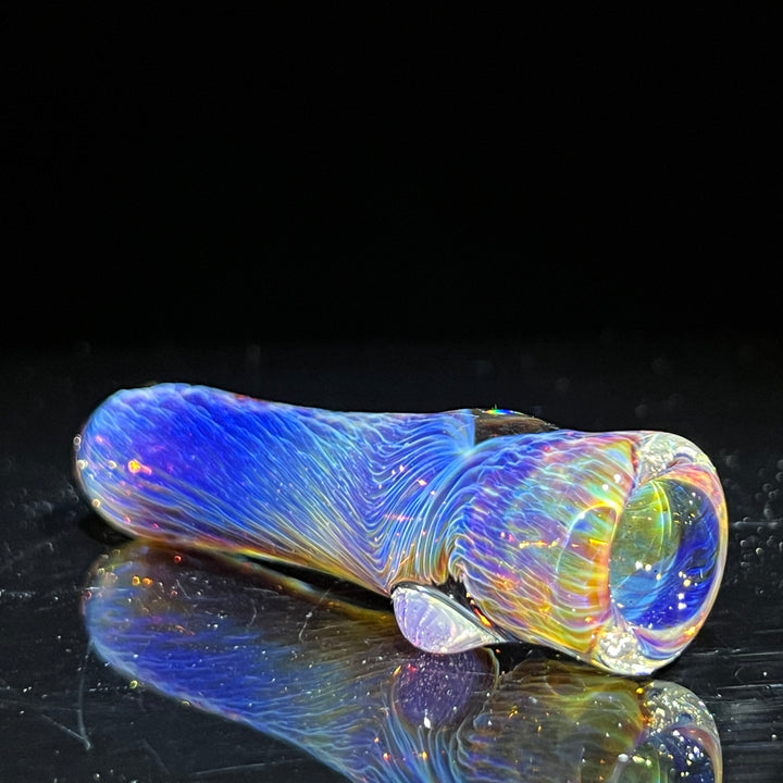 Thick Purple Chillum Glass Pipe Chuck Glass   