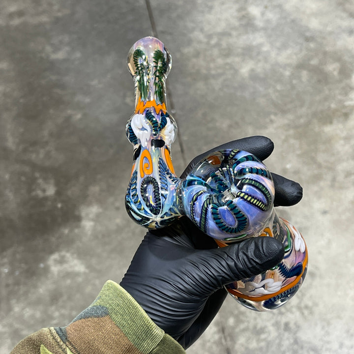 Inside Out Sidecar Bubbler Glass Pipe Tiny Mike   