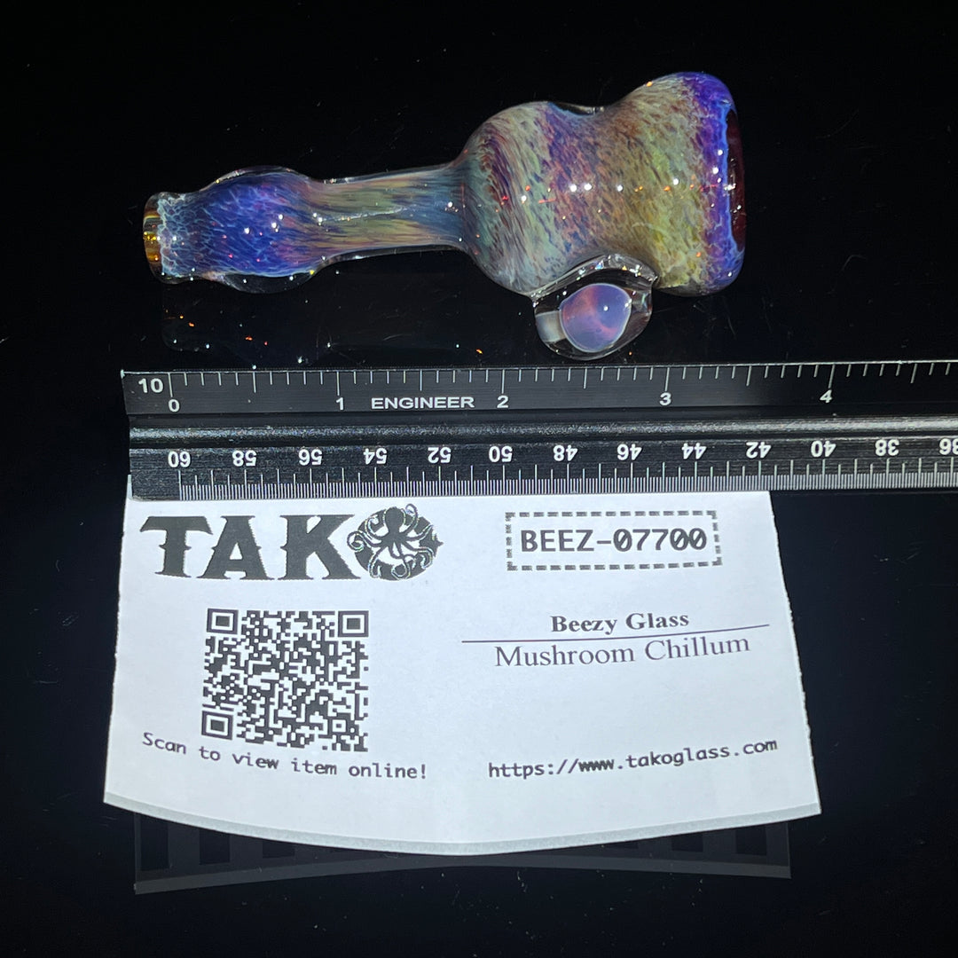 Mushroom Chillum Glass Pipe Beezy Glass