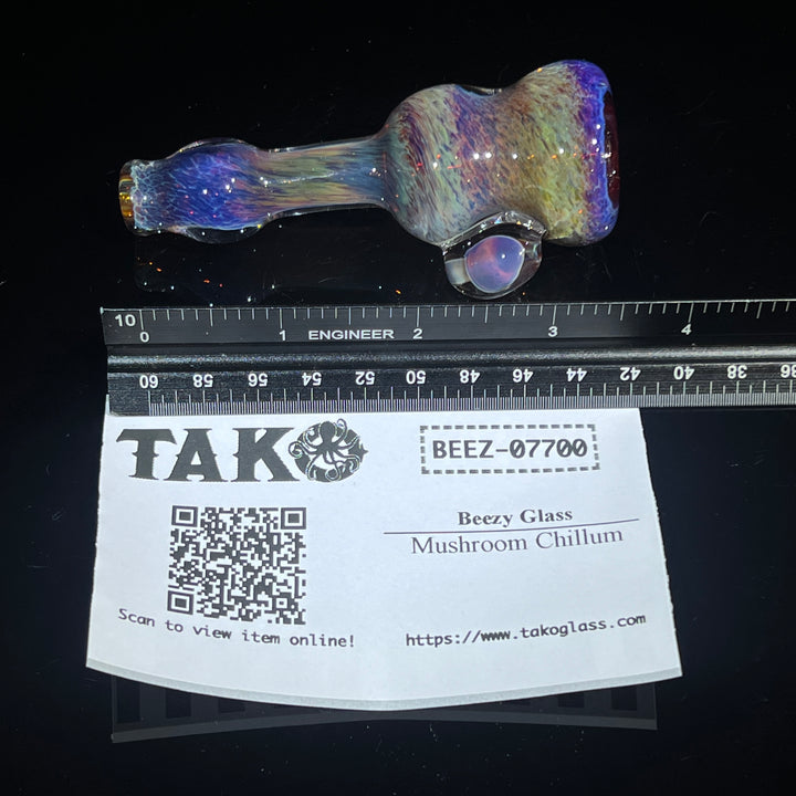 Mushroom Chillum Glass Pipe Beezy Glass