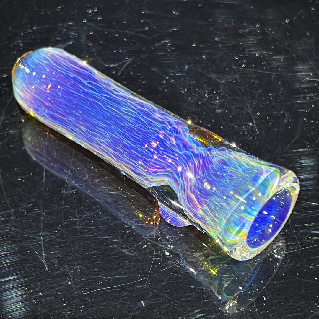 Thick Purple Chillum Glass Pipe Chuck Glass   